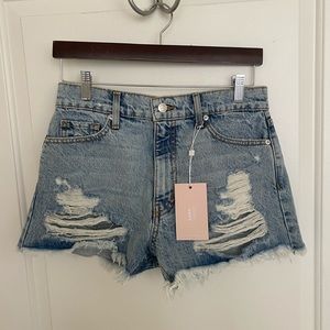 *NWT* Revice Light Jean Denim Cutoff Shorts (27)
